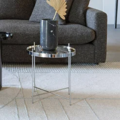 Ronde Bijzettafel Cupid Glas, 43cm