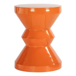 Ronde Bijzettafel Diablo 35cm, kleur Oranje