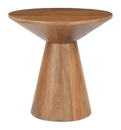 Ronde Bijzettafel Elicia Mangohout, 60cm