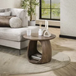 Ronde Bijzettafel Jabril Acaciahout