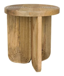 Ronde Bijzettafel Kang Mangohout, 40cm