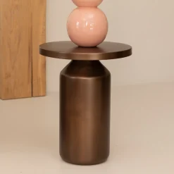 Ronde Bijzettafel Malya 40.5cm, kleur Koper