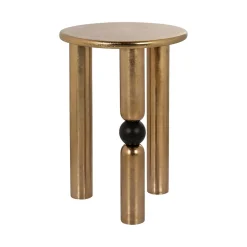 Ronde Bijzettafel Marshall 38cm, kleur Goud