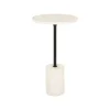 Ronde Bijzettafel Misty Marmer, 30cm