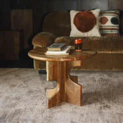 Ronde Bijzettafel Morgan Acaciahout, 60cm