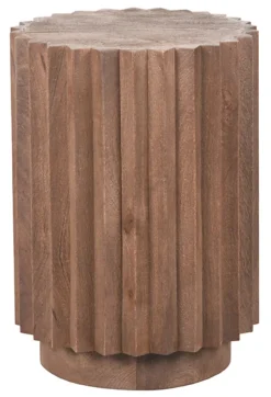 Ronde Bijzettafel Novan Mangohout, 35cm