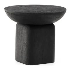 Ronde Bijzettafel Ovak Acaciahout, 50cm