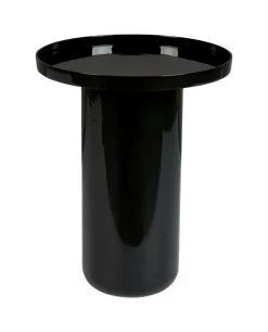 Ronde Bijzettafel Shiny Bomb 40cm, kleur Zwart