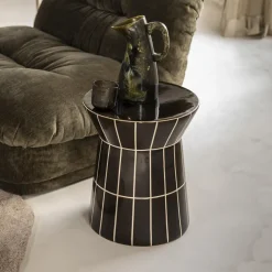 Ronde Bijzettafel TileTastic Aardewerk, 38cm