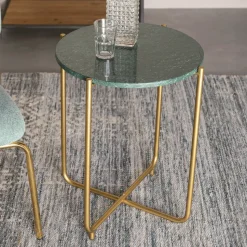 Ronde Bijzettafel Valdemar Marmer, 45cm