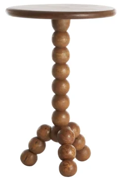 Ronde Bijzettafel Veglio Mangohout, 35cm