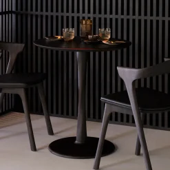 Ronde Bistrotafel Torsion Eikenhout, kleur Bruin