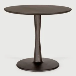 Ronde Bistrotafel Torsion Eikenhout, kleur Bruin