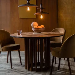 Ronde Eettafel Barlet Walnoot, 120cm