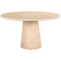 Ronde Eettafel Fictus Travertin look, 140cm