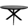 Ronde Eettafel Jesper Mangohout, kleur Zwart