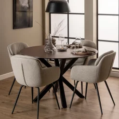 Ronde Eettafel Line Keramiek, 119cm