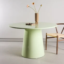 Ronde Eettafel Mikeisha 120cm, kleur Matcha Groen
