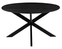 Ronde Eettafel Otis Mangohout, kleur Zwart