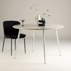 Ronde Eettafel Quennel 120cm, kleur Beige