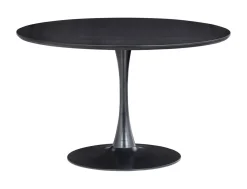Ronde Eettafel Sammy 120cm, kleur Zwart