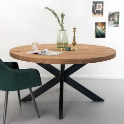 Ronde Eettafel Yannick Mango met metaal