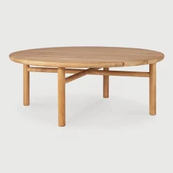 Ronde Outdoor Salontafel Quatro Teakhout, 95cm