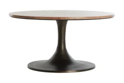 Ronde Salontafel Dolin Travertin, 75cm