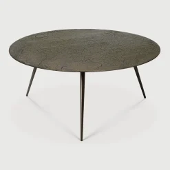 Ronde Salontafel Luna Minerals, 80cm, kleur Whisky