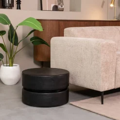 Ronde Salontafel Milly Mangohout, 50cm