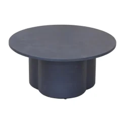 Ronde Salontafel Palazzo Teakhout met betonlook