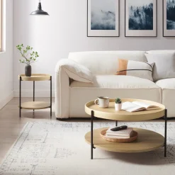 Ronde Salontafel Sylver Set van 2 stuks