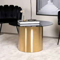 Ronde Salontafel Tarissa Glas, 80cm