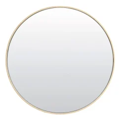 Ronde Spiegel Espejo 70cm, kleur Crème