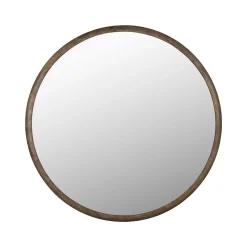 Ronde Spiegel Gale Rubberhout, 80cm