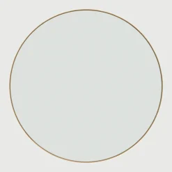 Ronde Spiegel Layers Eikenhout