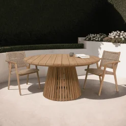 Ronde Tuintafel Cindo Teakhout, 120cm