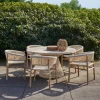 Ronde Tuintafel Saint Tropez Teakhout en touw, 140cm