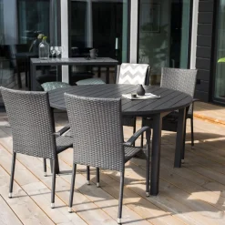 Ronde Tuintafel Tion 140/190 x 140cm