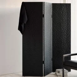 Roomdivider Chopped Gevernist Mahoniehout, 150cm, kleur Zwart