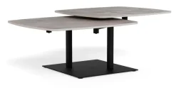 Salontafel Cendy Keramiek, Met 2 verstelbare bladen