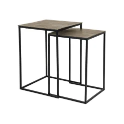 Salontafel Finn Set van 2 stuks, kleur Champagne Gold