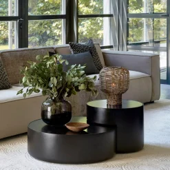 Salontafel Hollywood Hills Mangohout, Set van 2 stuks