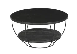 Salontafel Norris Mangohout en staal