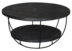 Salontafel Norris Mangohout en staal