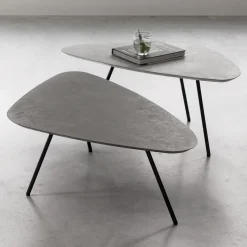 Salontafel Plectro Betonlook, Set van 2 stuks