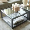 Salontafel Roger Mangohout en glas