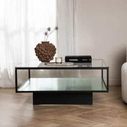 Salontafel Sheema Glas, 90 x 90cm