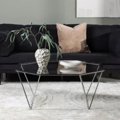 Salontafel Torrian Glas, 100 x 100cm