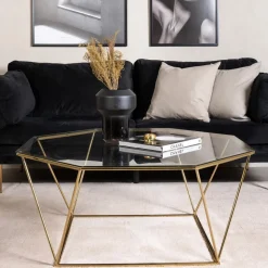 Salontafel Torrian Glas, 100 x 100cm